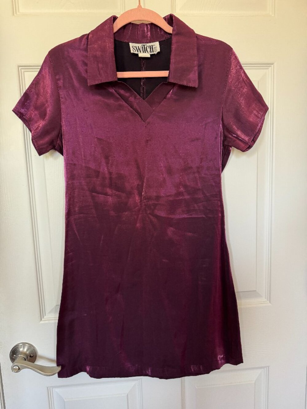 Vintage Y2K Purple Mini T-Shirt Dress Size M